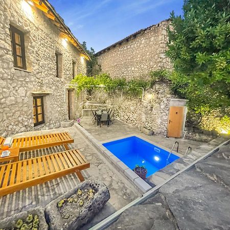 Villa Historic Pocitelj With Pool And Incredible Views On The River And Landmarks Exterior photo